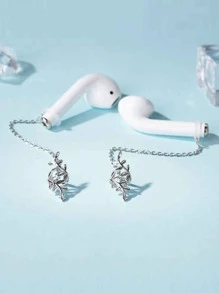 2pcs Leaf Design Earphone Anti-lost Chain - View 1