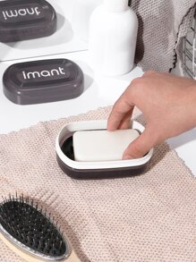 1pc Letter Graphic Soap Dish - Multicolor - View 2