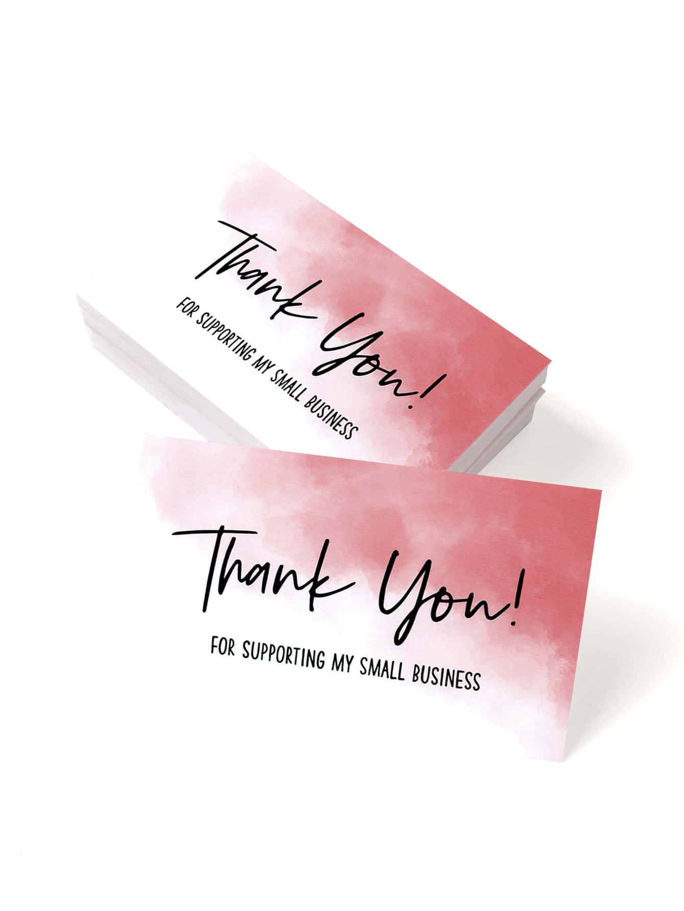50pcs Slogan Graphic Thank You Card - Multicolor - View 1