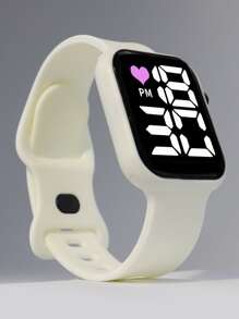 Reloj digital LED - Blanco - Ver 1