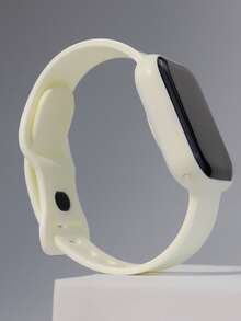 Reloj digital LED - Blanco - Ver 4