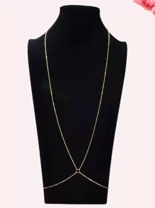 Minimalist Body Chain - Yellow Gold - View 2