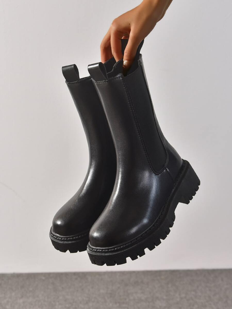 lined chelsea boots womens