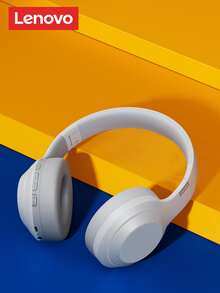 聯想TH10有線雙模式包耳式遊戲耳機,帶深低音,降噪,和兼容性帶兩者PC和智能手機 - 白色 - 查看 2