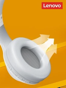 聯想TH10有線雙模式包耳式遊戲耳機,帶深低音,降噪,和兼容性帶兩者PC和智能手機 - 白色 - 查看 3