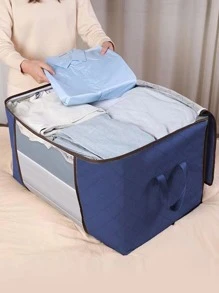 1入組極簡風格被子收納袋 - 寶藍色 - 查看 2