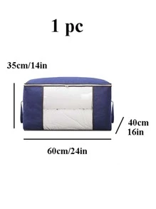 1入組極簡風格被子收納袋 - 寶藍色 - 查看 3