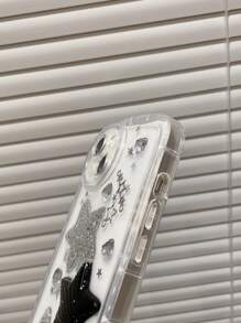 星形裝飾透明手機殼 - 無色 - 查看 5
