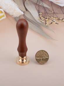 1pc Tree Design Wax Seal Stamp - Multicolor - View 2