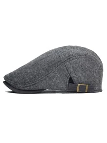Men Herringbone Pattern Flat Cap