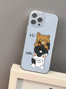 卡通貓樣式手機殼 - 彩色 - 查看 5
