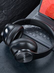 HIYIP 無線耳罩式耳機,長時間播放,高解析度音質,深度低音,旅行時帶有記憶棉耳罩 - 黑色 - 查看 1