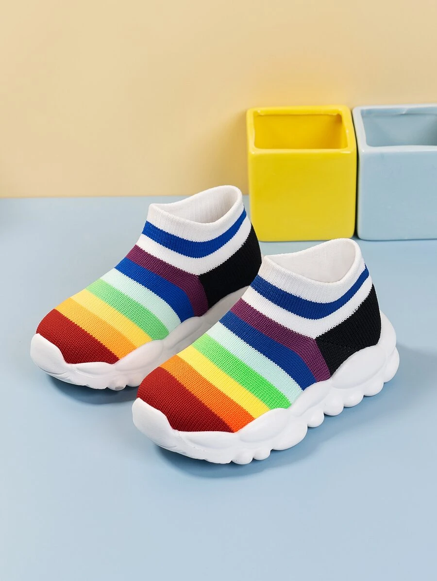 兒童透氣撞色運動鞋時尚戶外老爹鞋