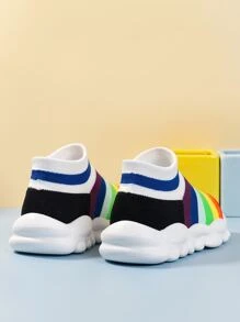 兒童透氣撞色運動鞋時尚戶外老爹鞋