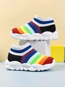 兒童透氣撞色運動鞋時尚戶外老爹鞋