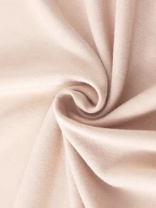 SHEIN EZwear 大碼花卉圖案和小熊印花T恤 - 杏色 - 查看 5