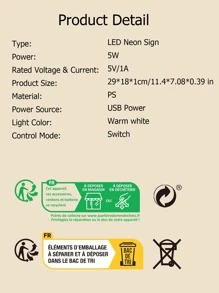 1 biển hiệu đèn LED neon Good Vibes, đèn tường hình bóng đèn neon xanh lá cây, trang trí phòng trò chơi, trang trí nhà cửa, quà tặng sinh nhật, nghệ thuật treo tường, đèn ngủ, phim hoạt hình, dành cho bé trai, bạn bè, sinh nhật, giáng sinh, nguồn điện USB 5V có công tắc bật/tắt - Màu vàng - Xem 5