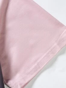 Manfinity Homme 男士漸層字母圖案T恤 - 彩色 - 查看 6