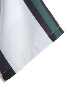 Manfinity Men 1pc Striped Print Shirt - Multicolor - View 4