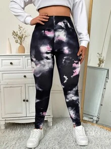 SHEIN LUNE Leggings de tie dye - Multicolor - Ver 4