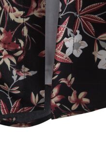 Manfinity Men 1pc Floral Print Shirt - Black - View 4