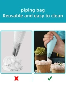 4入組素色裱花袋 - 藍色 - 查看 4