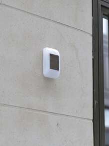 1 pieza Lámpara solar de dos tonos para el jardín, iluminación exterior para senderos, patio, jardín - Blanco - Ver 5