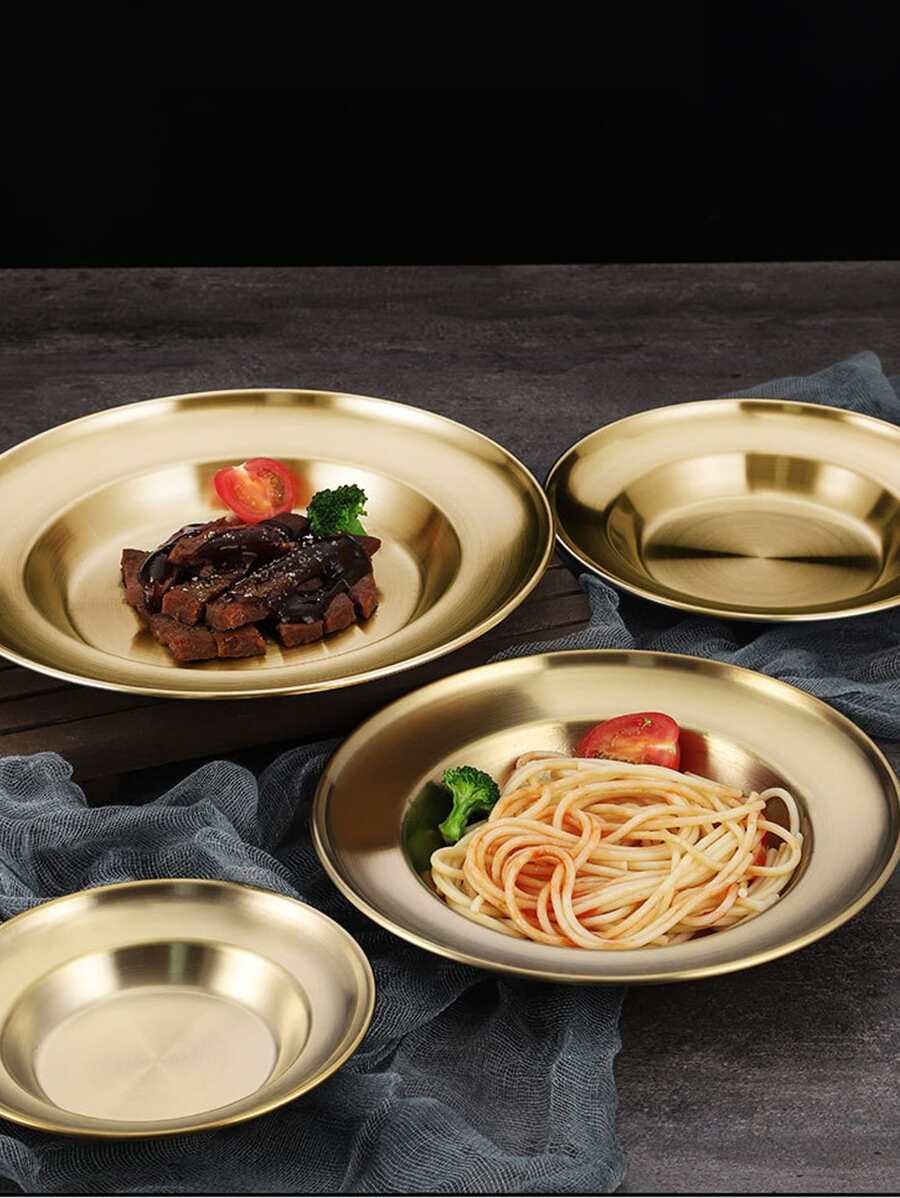 1 tấm thép không gỉ tối giản - Vàng - Xem 1