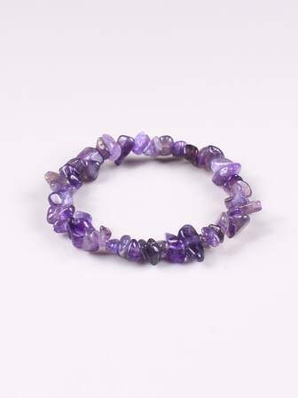 Pulsera con cuenta cristal natural