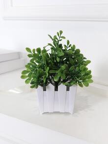 1pc Artificial Potted Plant - Multicolor - View 2