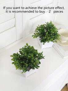 1pc Artificial Potted Plant - Multicolor - View 5