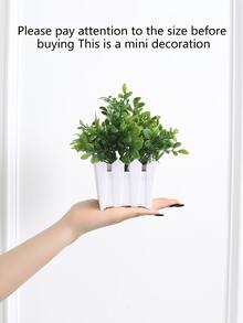 1pc Artificial Potted Plant - Multicolor - View 8