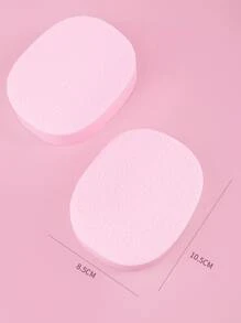 2pcs Facial Cleansing Sponge - Pink - View 4