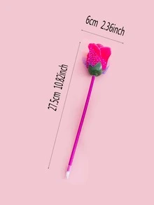 1 pieza Bolígrafo en forma de rosa al azar - Azul - Ver 2
