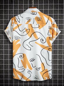 Manfinity Men Figure Graphic Shirt Without Tee - Multicolor - View 2