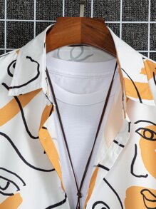 Manfinity Men Figure Graphic Shirt Without Tee - Multicolor - View 4