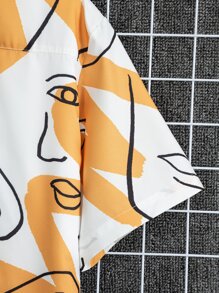 Manfinity Men Figure Graphic Shirt Without Tee - Multicolor - View 5