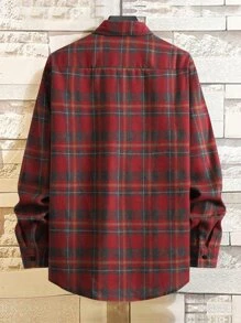 Manfinity Homme Áo sơ mi Nam Nút phía trước Sọc ca rô Giải trí - Nhiều màu - Xem 2