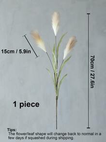 1 件/3 件人造蒲苇装饰人造植物假蒲苇花卉大型人造蓬松草枝蓬松假植物落地花瓶填充物适用于厨房家居婚礼波西米亚风装饰礼物生日毕业、秋季装饰、秋季 - 彩色 - 查看 6