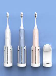 1 cái giá đỡ bàn chải đánh răng điện - trắng - Xem 1