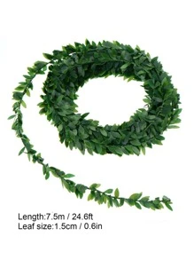 1入組人造葉子藤 - 綠色 - 查看 7