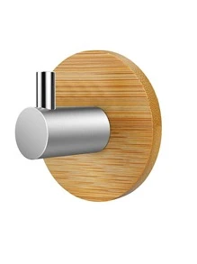 1pc Wooden Wall Hook - Yellow - View 1