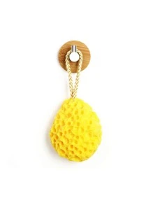 1pc Wooden Wall Hook - Yellow - View 2