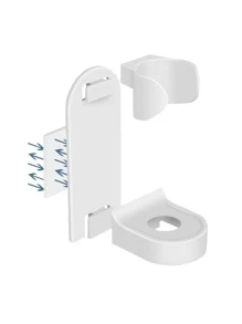 1 cái giá đỡ bàn chải đánh răng điện - trắng - Xem 4