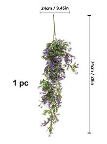 1 cái/3 cái Nhân tạo Treo Thực vật Nhựa Cây nho lá Cây giả Treo Hoa Vòng hoa Đối với Nhà  Lễ cưới Ngoài trời Đồ trang trí - Màu tím - Xem 2