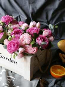 1入/3入組人造玫瑰花束,真實觸感假牡丹花,適用於家居婚禮裝飾、派對桌面擺設、母親節禮物