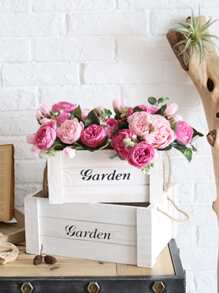 1入/3入組人造玫瑰花束,真實觸感假牡丹花,適用於家居婚禮裝飾、派對桌面擺設、母親節禮物