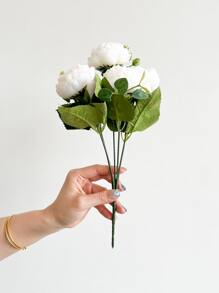 1入組或3入組人造玫瑰花束,真實觸感假牡丹花,適用於家庭婚禮裝飾、派對桌面中心和母親節