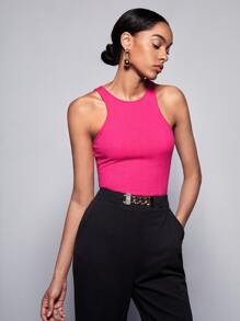 BizChic 羅紋針織背心上衣工作服