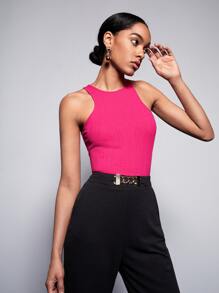 BizChic 羅紋針織背心上衣工作服